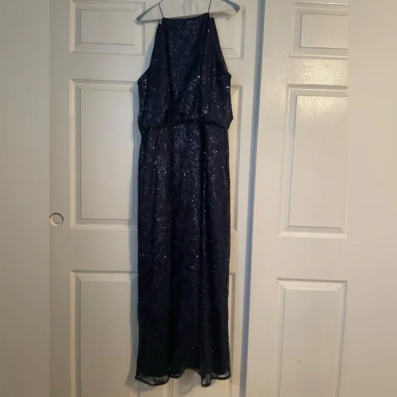 navy blue formal dress petite Ladivine CC416 Elegant Beaded Mermaid Formal Gown Mocha Gold / 6 main image 1